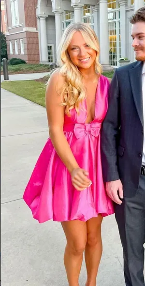 Pink Bow Bubble Dress thumbnail 2