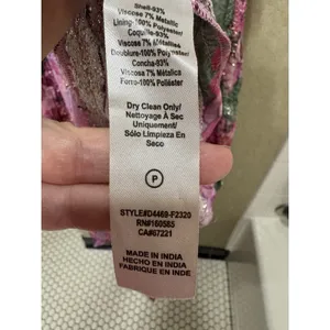 CIEBON Jennsen Ruched Flutter Sleeve Maxi Dress In Pink Size Small Floral thumbnail 9