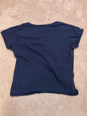 Vintage Navy Blue Graphic Tee Size M thumbnail 2