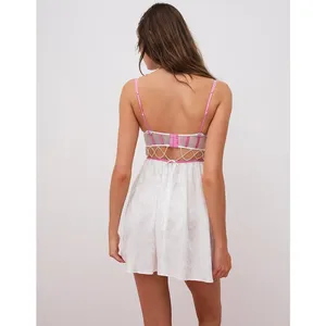FOR LOVE & LEMONS Festival Floral Slip Dress in White Multi Size XX-Small NWT thumbnail 2