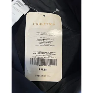 NWT Fabletics Oasis High-Waisted 7/8 Legging BLACK Size MEDIUM NEW w Tags‎ thumbnail 7