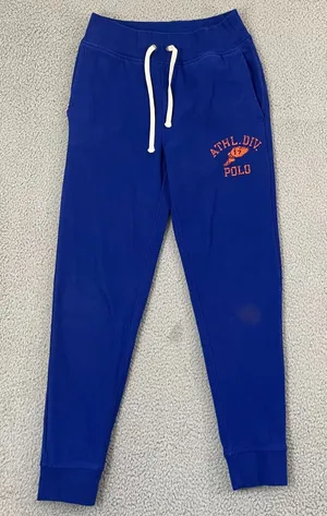 Polo Ralph Lauren P-Wing Joggers S Blue Athletic Department Fleece Sweatpants thumbnail 1