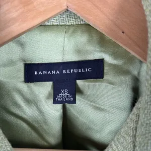 Banana Republic Wool Blazer‎ Jacket Womens Sz XS Green Career Business Pea Coat thumbnail 4