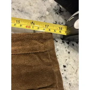 Bagatelle New Vintage 90s Brown Genuine Suede Leather Pants Women’s 16 High Rise Straight thumbnail 8