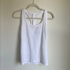 Fabletics White Racerback Tank thumbnail 2