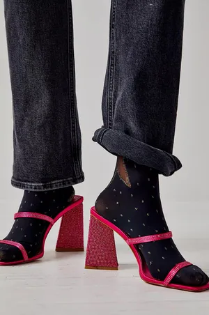 Billini Hot Pink Pink Block Sandal Heel thumbnail 1