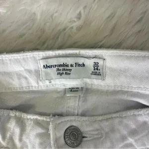 Abercrombie & Fitch Jeans Skinny Leg High Rise Curve Love White Size 32 / 14 thumbnail 5