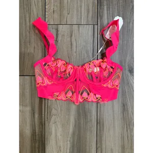 NWT For‎ Love & Lemons Graphic Hearts Bustier Sz XS $109 thumbnail 6