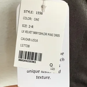 NWT After Six One Shoulder Velvet Maxi Dress Gown in Caviar Gray‎ thumbnail 11