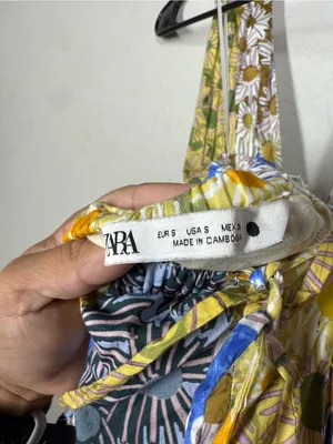 Zara Floral Halter Neck Dress Size Small thumbnail 5