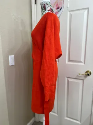 Zesica orange long sleeve dress size XL thumbnail 6