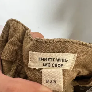 Madewell‎ Emmett Wide-Leg Crop Pants Size 25 Petite Brown thumbnail 5