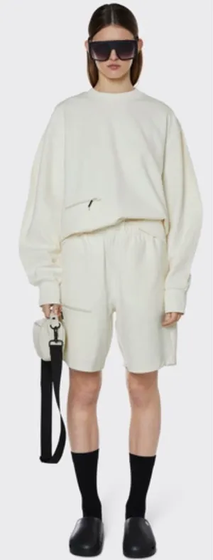 NWT Rains Track Sweatshirt XS Fossil Unisex Oversized Athleisure thumbnail 1