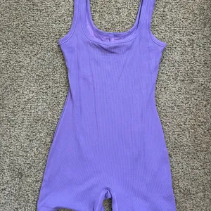 Skims cotton ribbed romper thumbnail 6