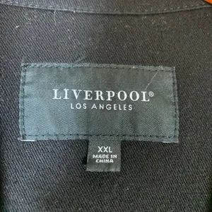 Liverpool‎ Los Angeles Black Stretch Denim Style Jacket XXL Womens Minimalist thumbnail 2