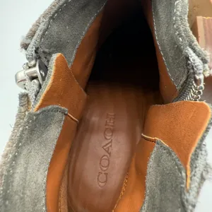 Coach Dani Bootie Western Heather Grey‎ Suede Ankle Boots 7.5B thumbnail 6