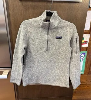 Patagonia Women's Better Sweater 1/4 Zip pullover‎ grey heather womens medium thumbnail 1