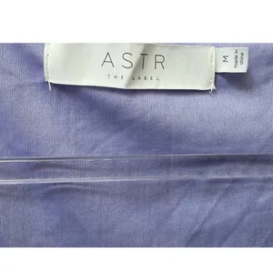 Astr The Label Purple Crinkle Pleated Midi Dress Size Medium V-Neck thumbnail 4