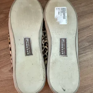 Sperry Leopard Faux Fur Boat Shoes in Brown thumbnail 4