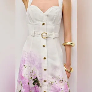 AJE EARTHA MIDI DRESS US4 White Size 4 thumbnail 4