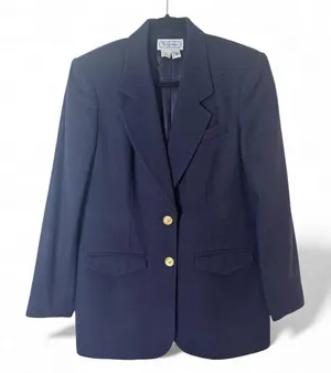 Vintage Women’s Bridgewater Classics Wool Blazer Shoulder Pads gold hardware 6 thumbnail 1