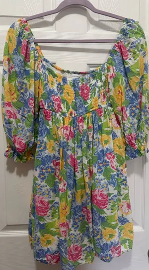 Faithfull the Brand Multicolor Textured Dress thumbnail 6