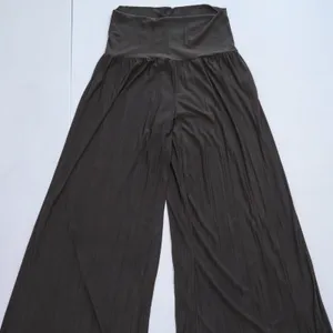 Nic+Zoe Palazzo Pants Womens M Brown Wide Leg High Waist Flowy Minimalist Luxury thumbnail 13