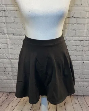 FOREVER 21 Gray Skater Skirt Charcoal Gray-Small thumbnail 2