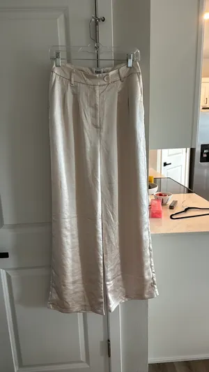 Princess Polly Satin Pants Wide-Leg thumbnail 3