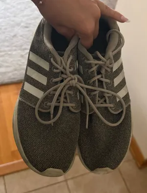 adidas Women's Athletic Sneakers in Gray and White thumbnail 1