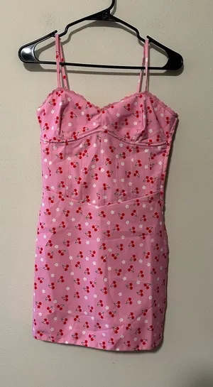 NWT tiger mist Joanie cherry dress size small thumbnail 1