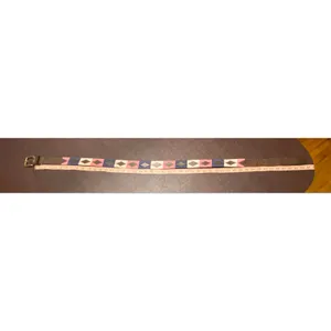 Pampeano Dulce Argentine Leather Woven Belt Pink Navy Cream Brown XL 38"-44" thumbnail 11