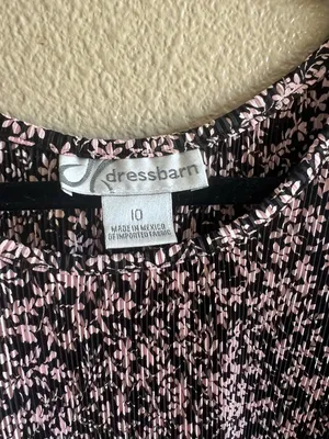 Dressbarn‎ picnic dainty floral dress size 10 flowy short sleeve thumbnail 2