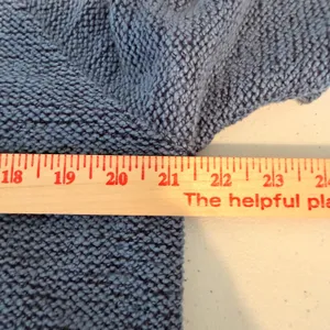 Aerie Women Cotton Blend Pullover Hoodie Medium Blue Funnel Neck Thumbholes thumbnail 3