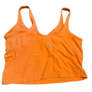 Lululemon Womens 8 Align Tank Orange Soda Fitted Crop Basic‎ Trendy Athletic thumbnail 7