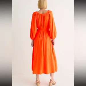 J.Crew V-Neck Midi Dress in Soft Gauze Size Medium thumbnail 2