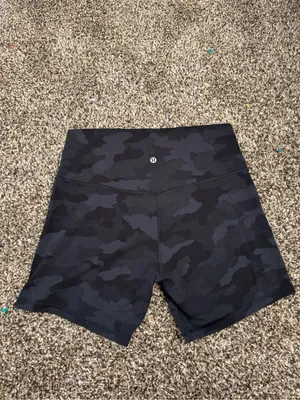 lululemon Align™ high rise Short 6” sz 12 black camo athleisure yoga hike thumbnail 8