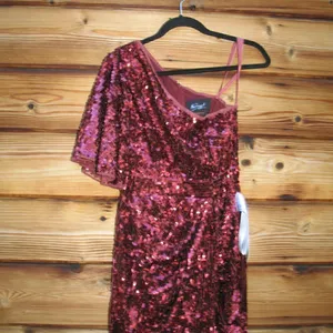 Mac Duggal Womens 93540 Sequin Gown Dress thumbnail 8