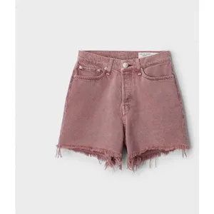 Rag & Bone Maya High-Rise Shorty Short Light Plum Organic Cotton Size 27 thumbnail 4