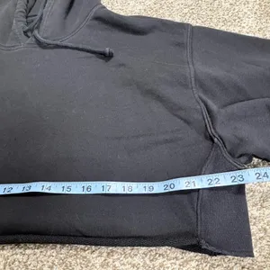 TNA‎ Aritzia Airyaf Women Fleece Crop Hoodie Black Size 2 XS Boxy Sweatshirt thumbnail 9