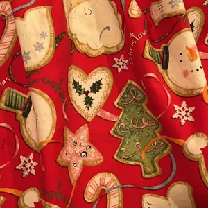 Christmas Handmade Holiday Apron Red thumbnail 4