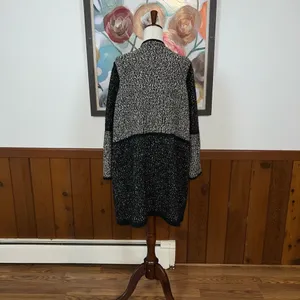 Pretty Calvin Klein Marled Knit Sweater Coat! thumbnail 5
