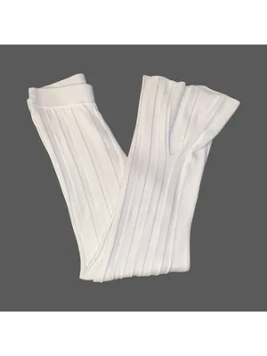 Anthropologie Daily Practice Flare Knit Stretch Sweater Pants/Trousers White S thumbnail 5