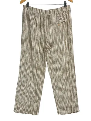 Free People Marta Yarn Dye Trouser Pants Sz 4 Stripe Wide Leg Cotton thumbnail 5