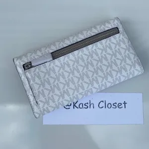 Michael Kors Bright White Multi Trifold Wallet thumbnail 3