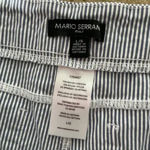 Mario Serrani Fisherman Nautical Striped Pull On Pants Womens Large Blue White‎ thumbnail 5