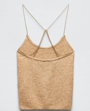 ZARA CHAIN KNIT TOP thumbnail 3