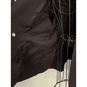 Rebecca Minkoff Black‎ Amber Black Wrap Jacket Blazer size 6 Small Collared thumbnail 6
