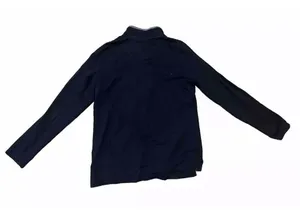 L.L. Bean Womens Navy Blue Knit 1/4 Button Pullover Sweater Sweatshirt Size S thumbnail 8