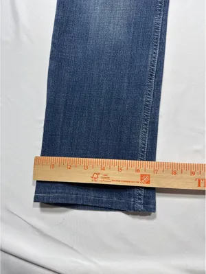 Wrangler Straight Leg Blue Denim Jeans - Classic Comfort & A thumbnail 2